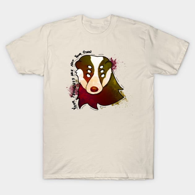 Free Thought Badger T-Shirt by 📼Creepe💀Paper🕶️